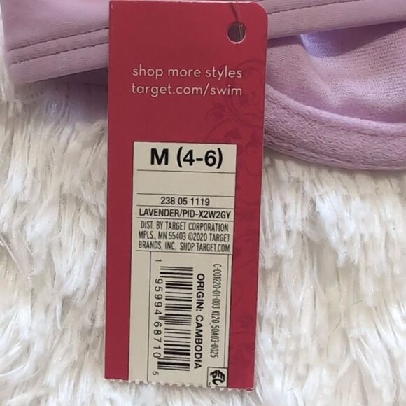 NWT Xhilaration Light Purple Demi Keyhole Bikini Top - Picture 7 of 9